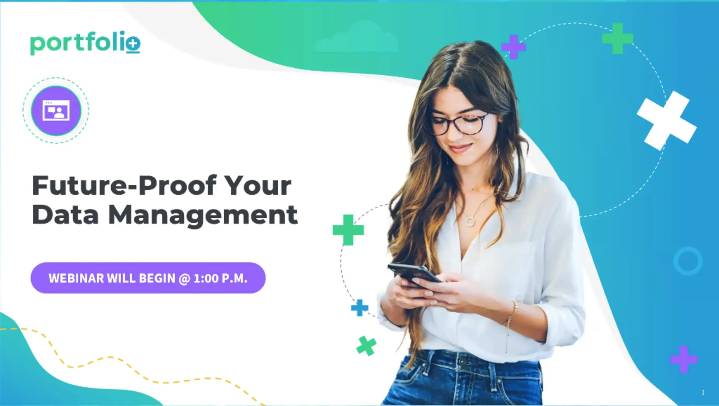 Video still of Portfolio+ future proof your data management webinar